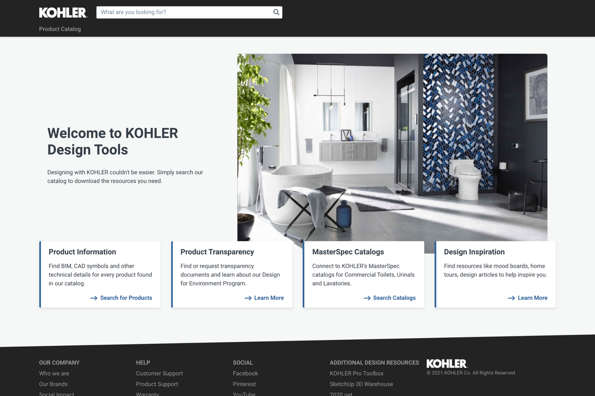 Kohler Design Tools powered by Concora