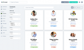 Use the Manager to manage products, view traffic reports, respond to messages and more.